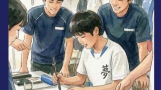 一番うまいから頼む!と言われてゼッケンを描く高校生