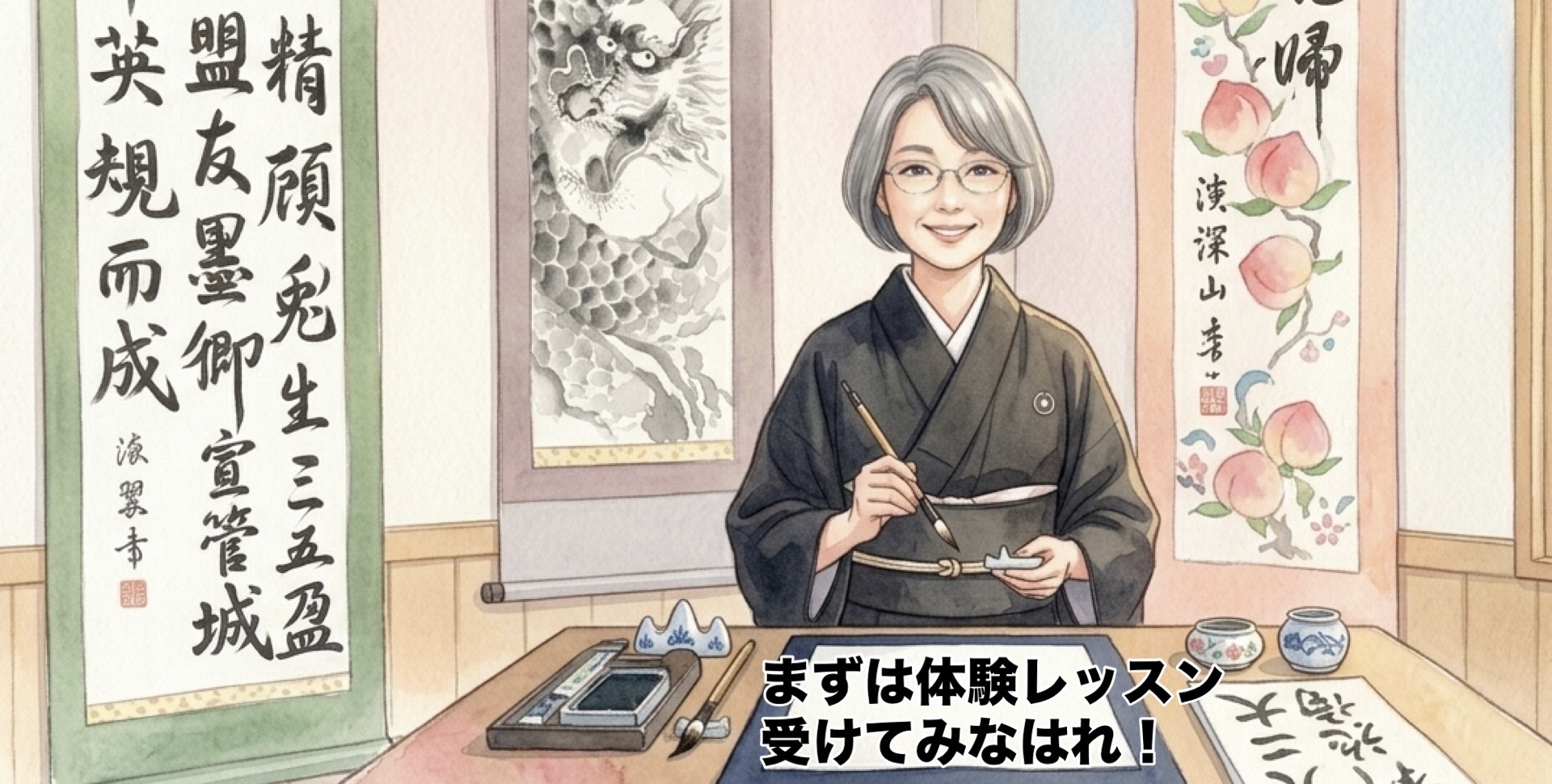 月兎習字教室で心弾む楽しい書道体験レッスン