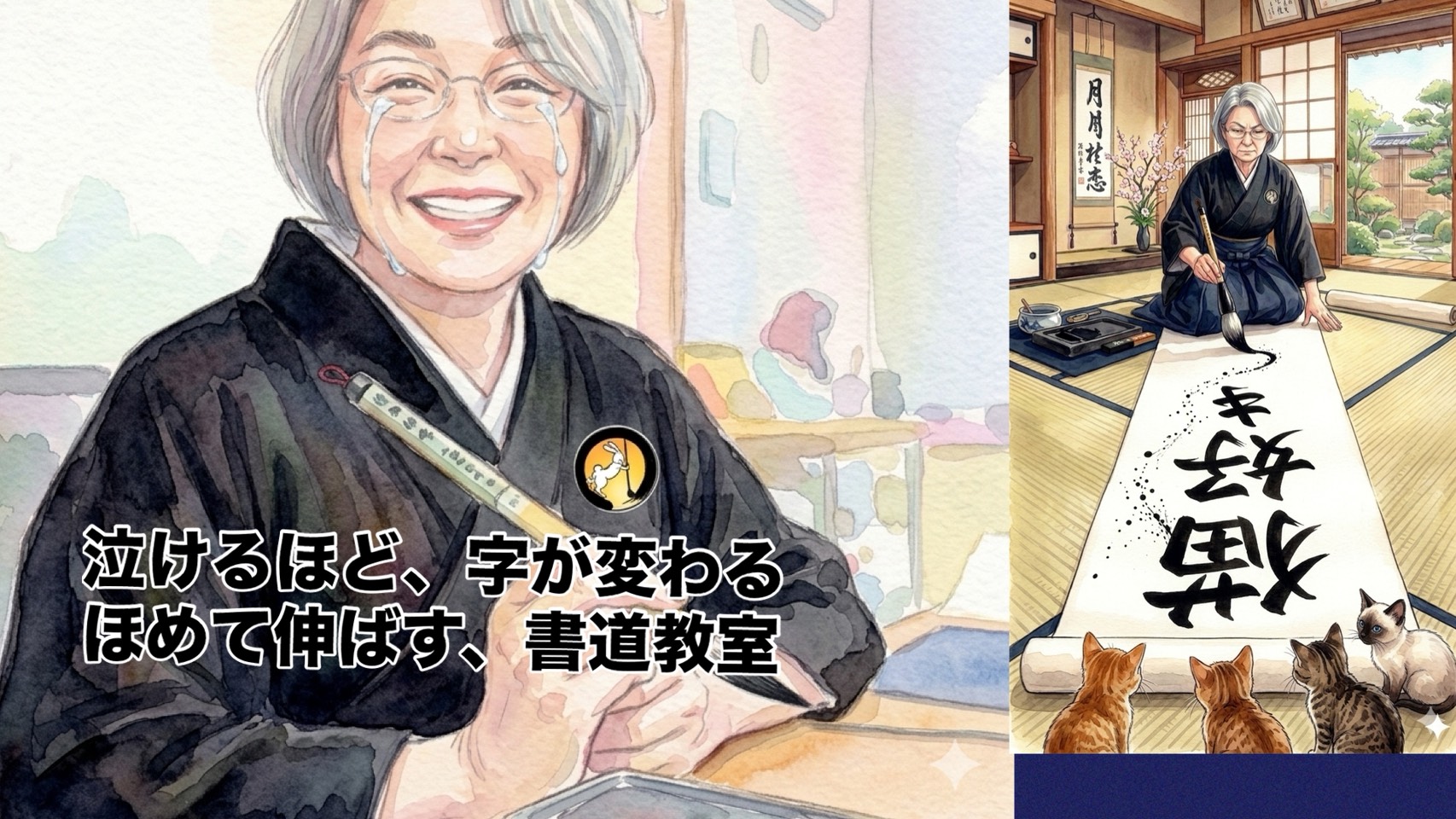 松阪市の習字教室月兎の様子オンライン講座もありブログ毎日更新中!