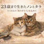 ２３歳まで生きた腎不全の猫たちの闘病記ノンタラありがとう