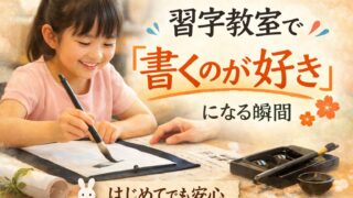 習字教室で書くのが好きになる瞬間